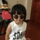 Kính râm tròn retro hộp nhỏ kính râm trẻ em nữ thủy tinh cổ điển 2017 kính nam và nữ Hoàng tử gương kính cận thị