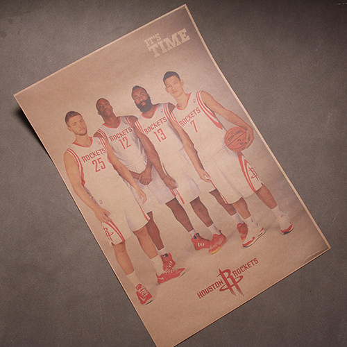 Jeremy Lin Poster Harden Chandler Parsons Poster Howard Dwight Howard Wall Chart