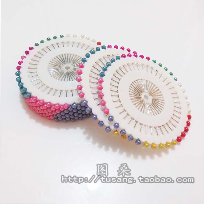 DIY tools Fixed needle positioning bead needle Color bead needle 8-color handmade pearlescent needle Large head needle Beaded needle
