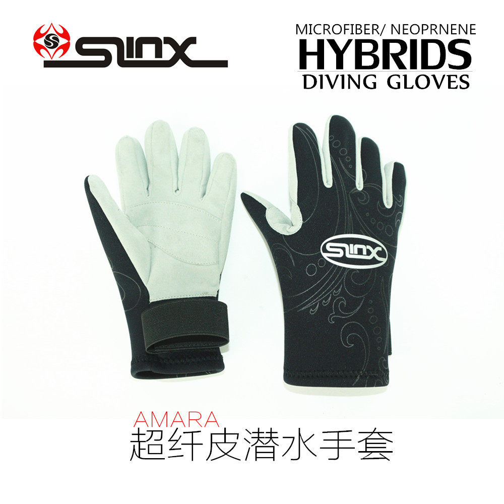 slinx thickened diving gloves 2mm warm and cold-proof and abrasion-proof snorkeling snorkeling sea-operation anti-jellyfish gloves