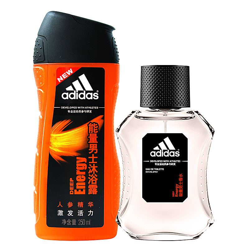 阿迪达斯男士香水50ml 清新持久淡香 送男士活力沐浴露250ml