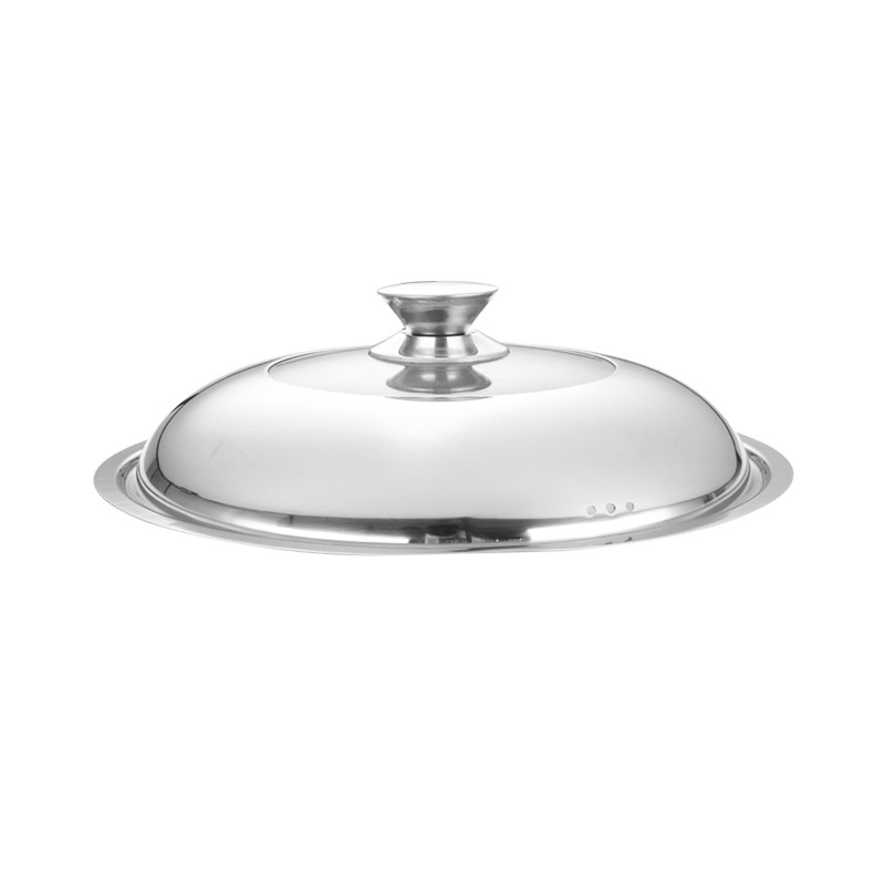 Yixin stainless steel glass combination visual fried pan lid 32 34CM stainless steel pot lid