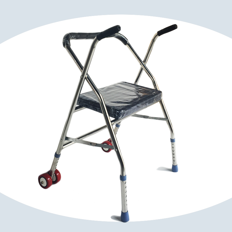 Steel wheeled walker walker post-operative armrest walking aid rehabilitation medical equipment walker