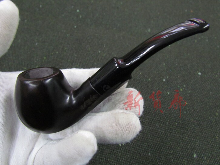 South African ebony dry tobacco pipe BOSS boss jazz pipe with anti-burn coating solid wood Seiko production