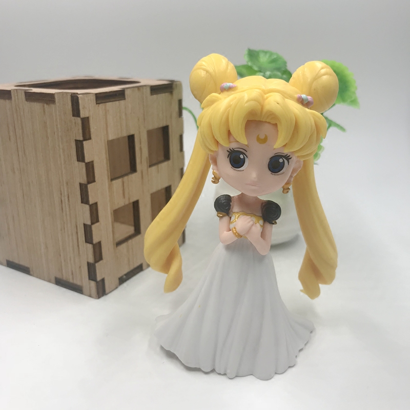 Q Edition Big Eyes Meng Water Ice Moon Beauty Less Female Warrior Moon Wild Rabbit Cake Swing Piece Decoration Hot Sell