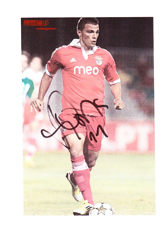 Lima Benfica 2012-13 season printed signature official photo 8 inch