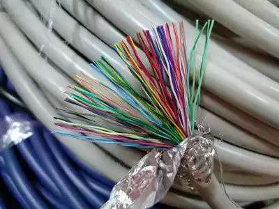 Imported wire and cable 2 hands 66 core 0 08 square imported dual screen cover twisted pair wire signal line telephone line
