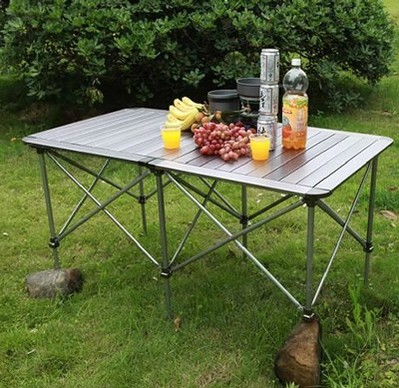 Brother BRS-z31 outdoor folding table and chair portable aluminum picnic barbecue camping table storage