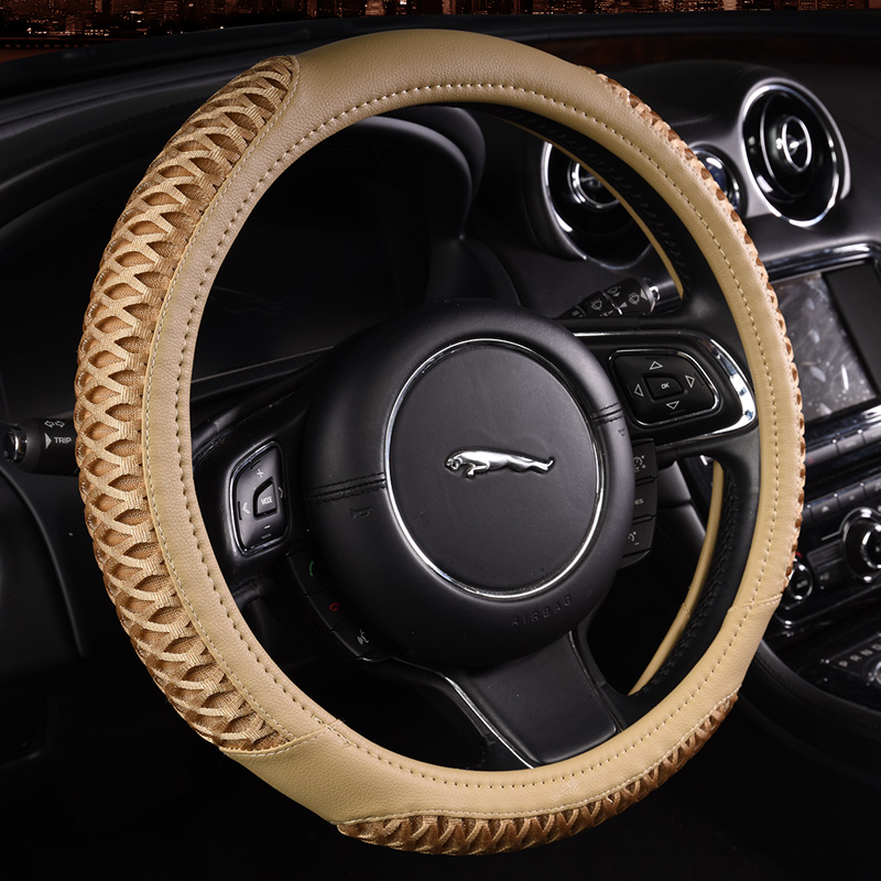 起亚K2K3K4K5福瑞迪赛拉图智跑索兰托狮跑夏季冰丝汽车方向盘把套