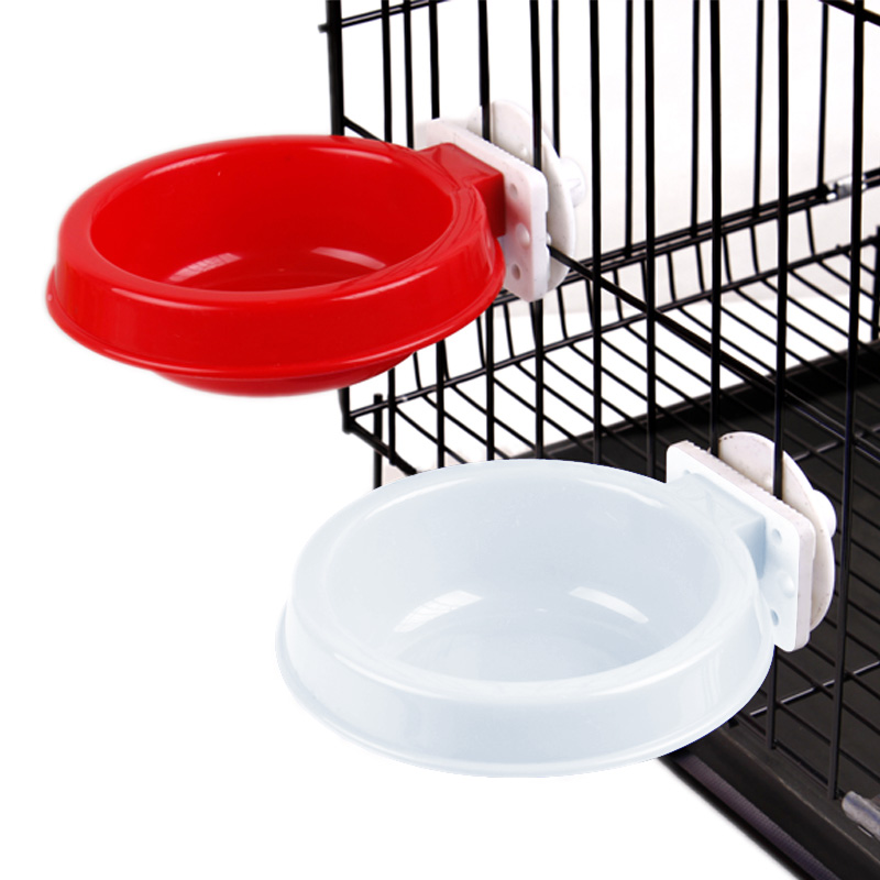 Pet Cat Dog Universal hanging cage Bowl Fixed Food Basin Drinking Bowl Suspended Single Bowl Dog Food Basin
