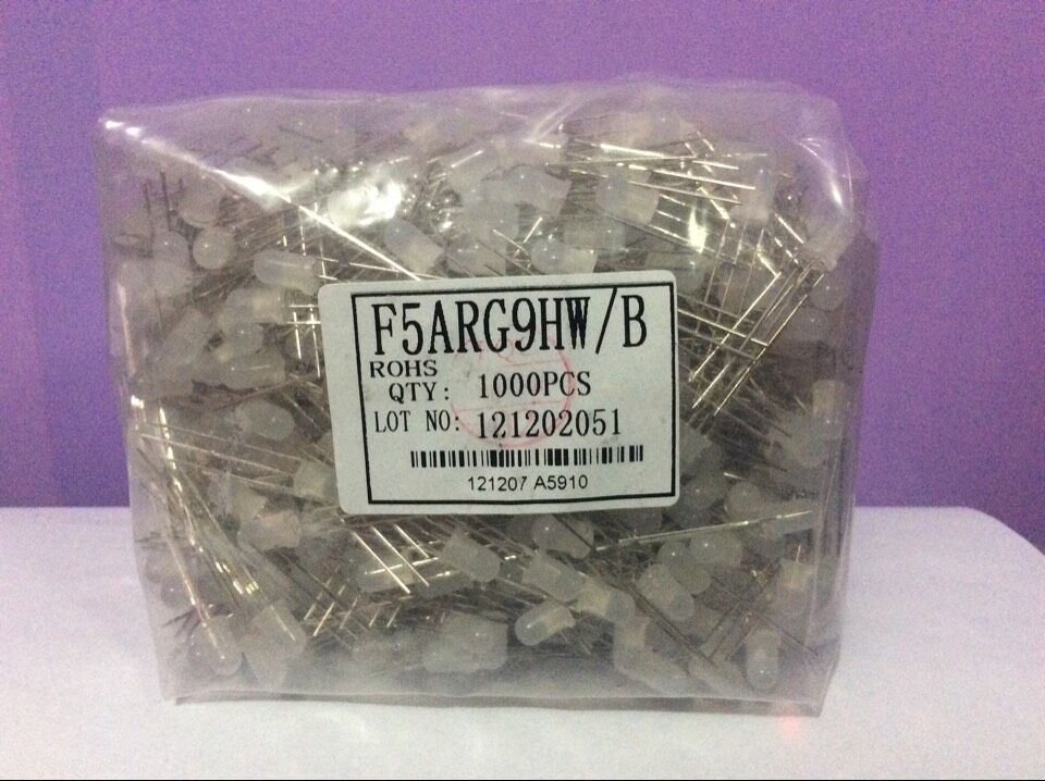 5mm co-shade red-green two-color fog (F5ARG9HW A) 1000PCS package