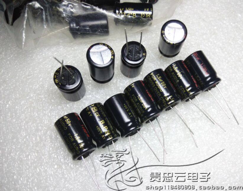 Brand new Japanese panasonic Panasonic AUDIO 50V1 5UF BP Promise gold word fever coupling capacitor