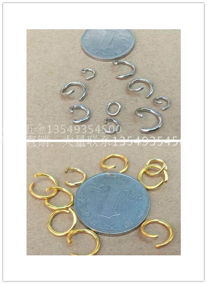 Custom iron ring opening ring DIY accessories Tibetan silver buckle accessories hanging small jewelry ring connecting ring metal iron ring
