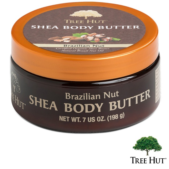 台湾官网直邮进口Tree Hut树上小屋保湿乳霜-巴西坚果香味