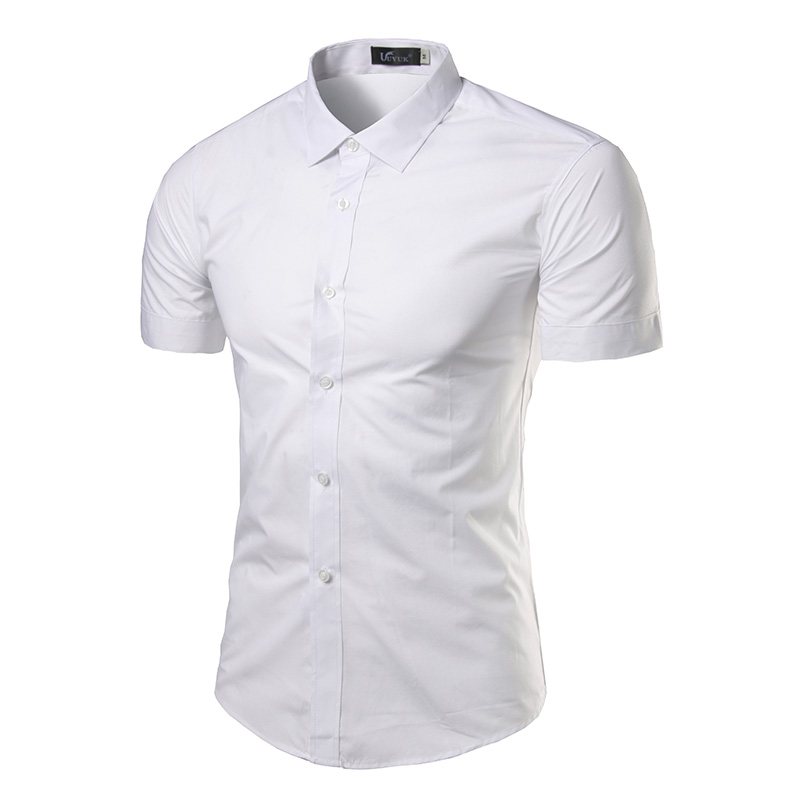 Mens Cotton casual shirts Summer short sleeve Shirt men's shirt