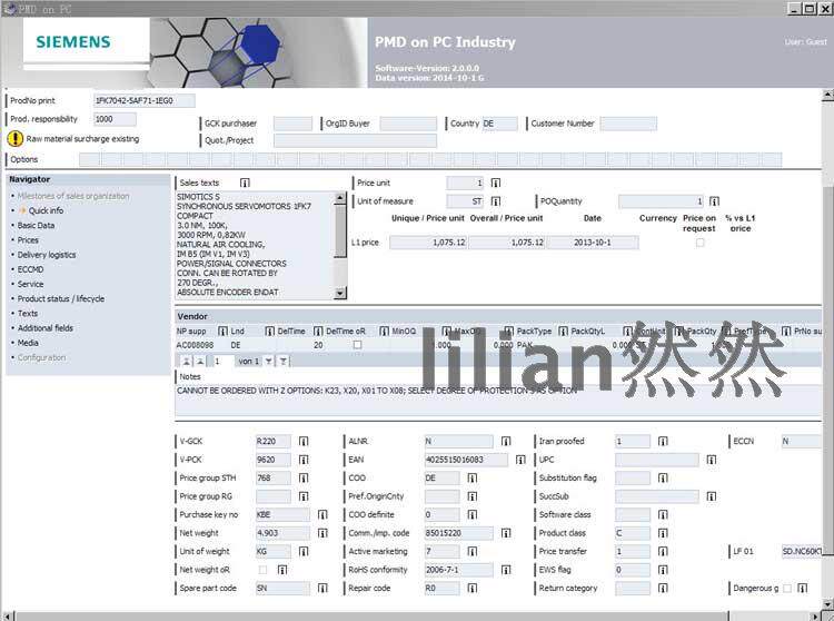 2016 PMD 2015 2014 Latest version of Siemens PMD Euro price query software ON PC