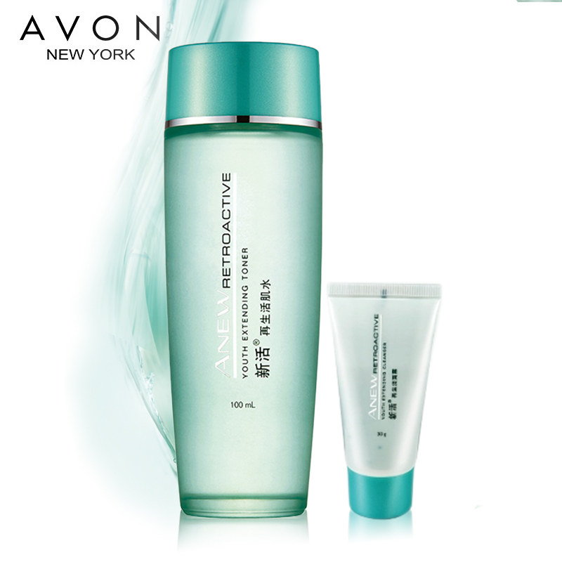 avon雅芳新活在生活肌水爽肤柔肤化妆水 补水保湿紧致滋养淡化