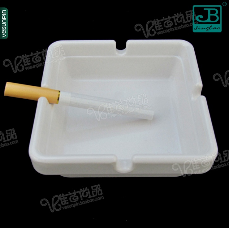 Meijian Jiabao resin ashtray bar white imitation ceramic cylinder 4 inch melamine cylinder D179