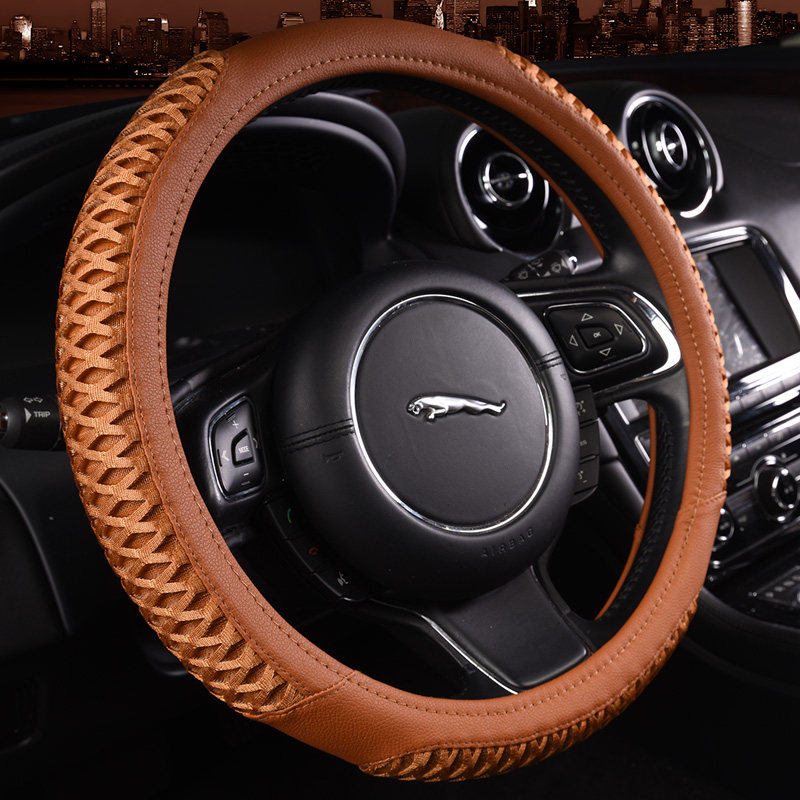 现代朗动瑞纳伊兰特新悦动IX25索纳塔IX35夏季冰丝汽车方向盘把套