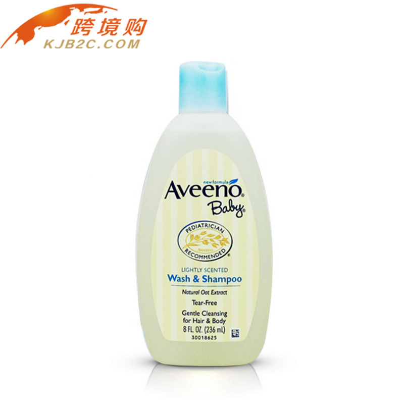 美国Aveeno Baby燕麦婴儿沐浴露 儿童洗发沐浴二合一 宝宝洗发水