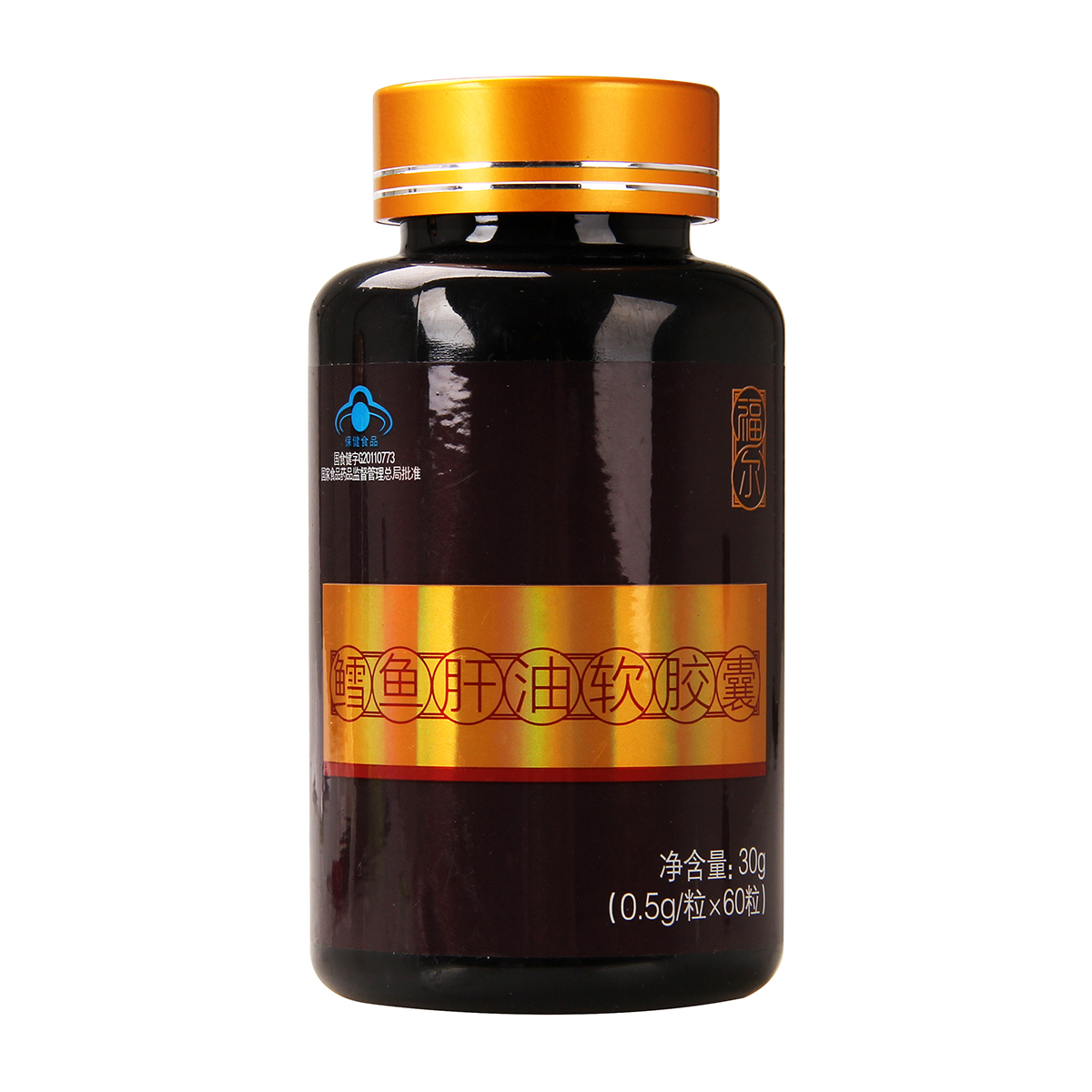 福尔 鳕鱼肝油软胶囊 0.5g/粒*60粒