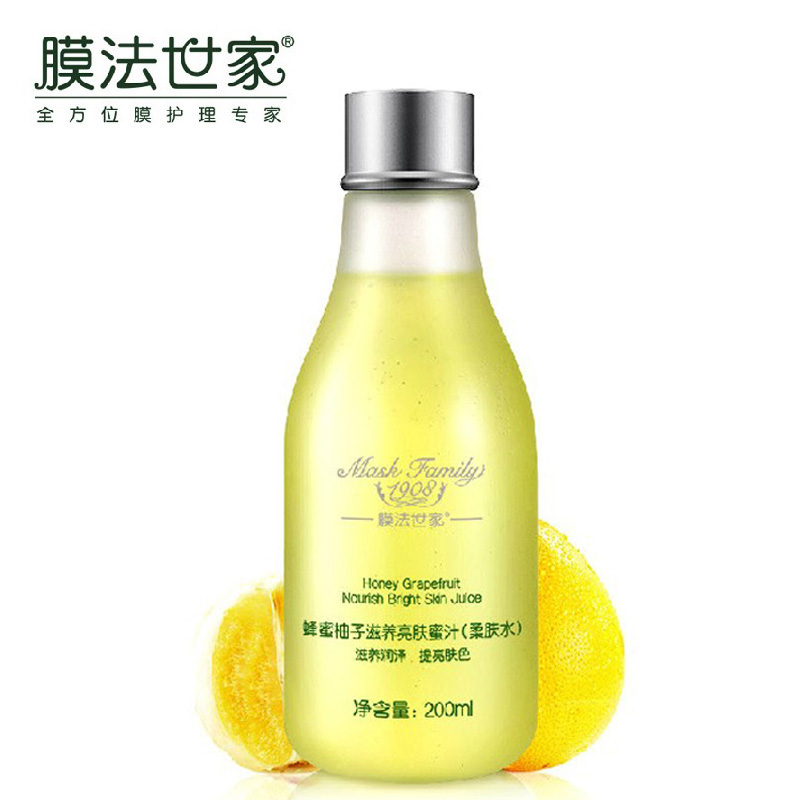 膜法世家蜂蜜柚子柔肤水200ml 蜜汁爽肤水紧致毛孔魔法世家1908