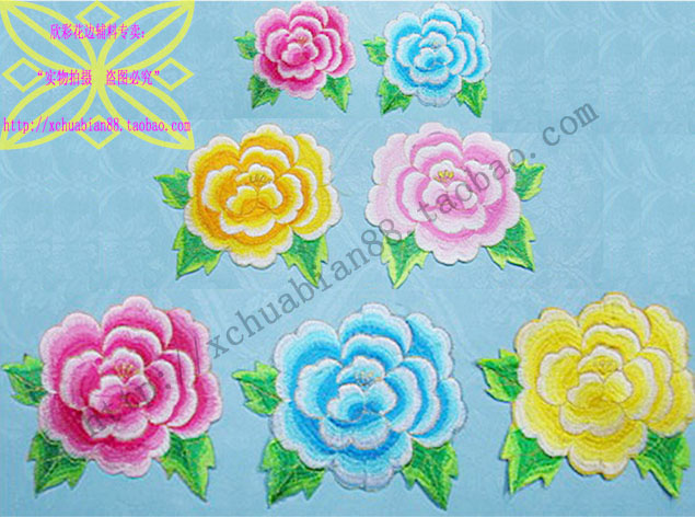 DIY Material Performance Apparel Accessories Drama National Embroidery Clothing Flowers Subsidy Peony Ironing Flower Accessories