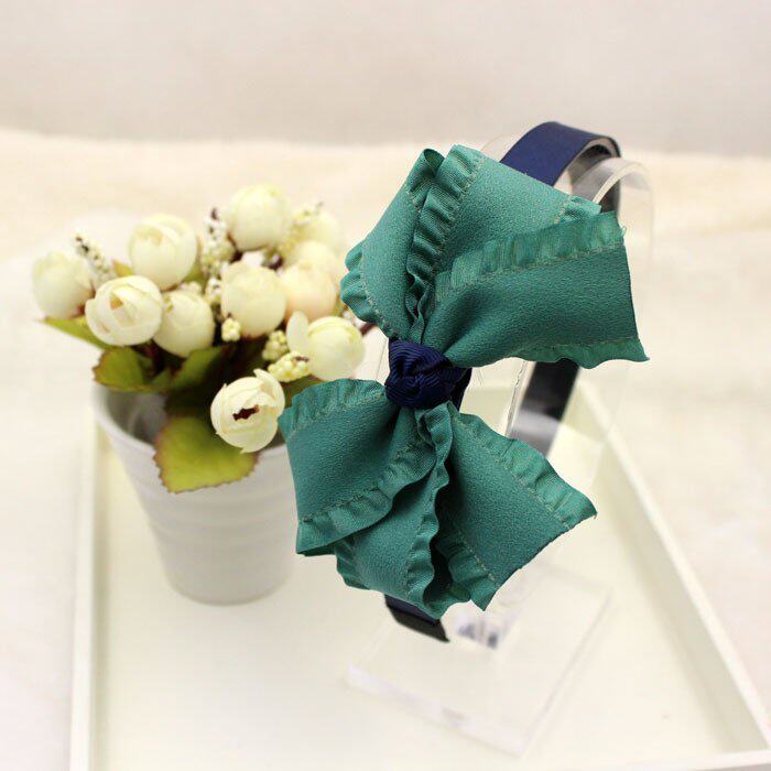 Korean version of imported children's hair accessories Girl Baby Hair Stirrup ABOUT BIG BUTTERFLY KNOT HAIR STIRRUP WITH TEETH FULL OF TEETH