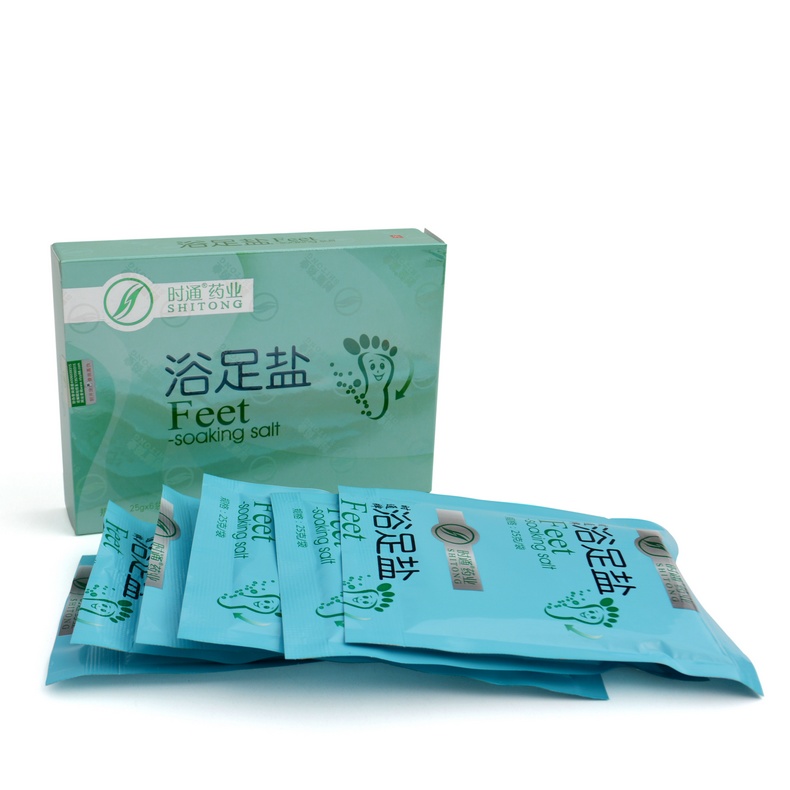 时通浴足盐足光粉泡脚盐角化型 去脚汗脚臭泡脚液浴盐足浴粉竹醋