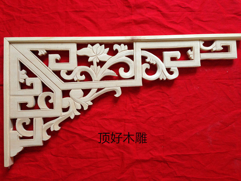 East Yang Wood Sculpture Ocean Flower Gun Corner can be Home Furnishing Linden Wood Craft Manufacturer Direct Marketing