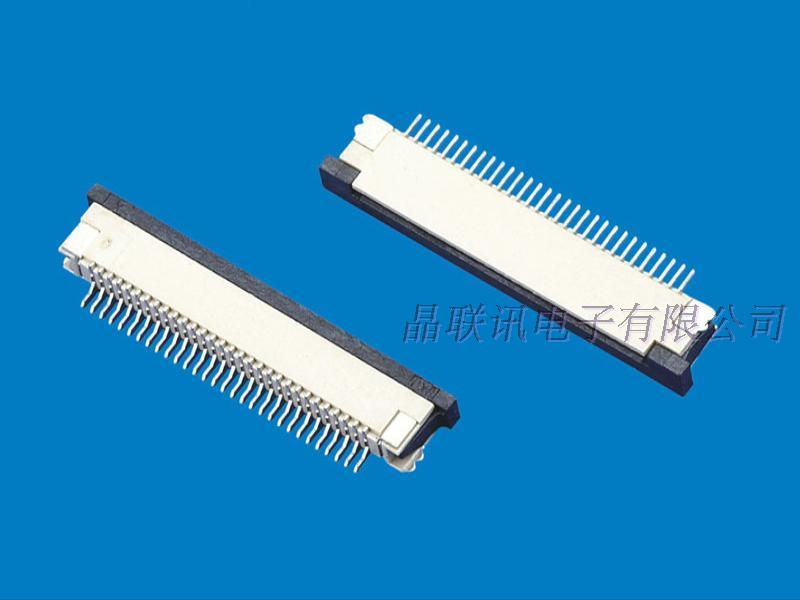 FPC连接器,FPC连接座,P0.5mm,20P,抽屉式下接,适用于G-9304液晶屏