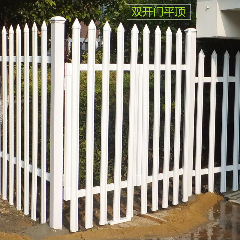 Pvc Garden Gate Fence Gate Plastic Steel Fence Gate White Railing Set Outdoor Decoration