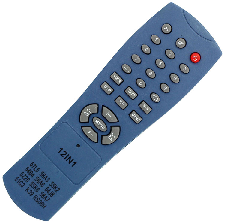 No-name TV remote control 57L5 54B4 55K2 58A7 55K6 51C3 56A6 k39 12 in 1