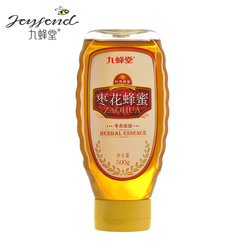【天猫超市】九蜂堂 枣花蜂蜜 500g/瓶 纯天然红枣蜂蜜  非浓缩