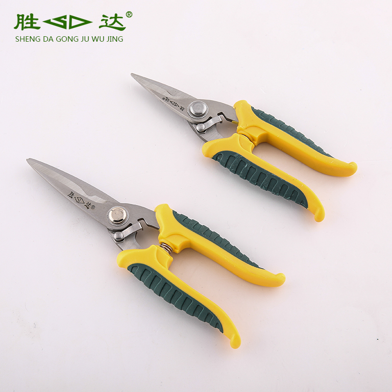 Shengda Tool Electronic Sheared Electrician Exfoliating Scissors Wire Skinning Cut Exfoliating Wire Cut