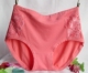Quần lót cotton hữu cơ cotton tóm tắt kích thước lớn cotton ren cộng với phân bón tăng cao eo lỏng quần short đầu eo quần lót nữ triumph Giữa eo