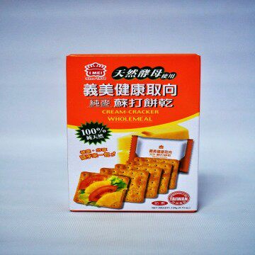 义美 健康取向纯麦苏打饼乾 纯麦苏打饼乾(1包)台湾官网直邮进口