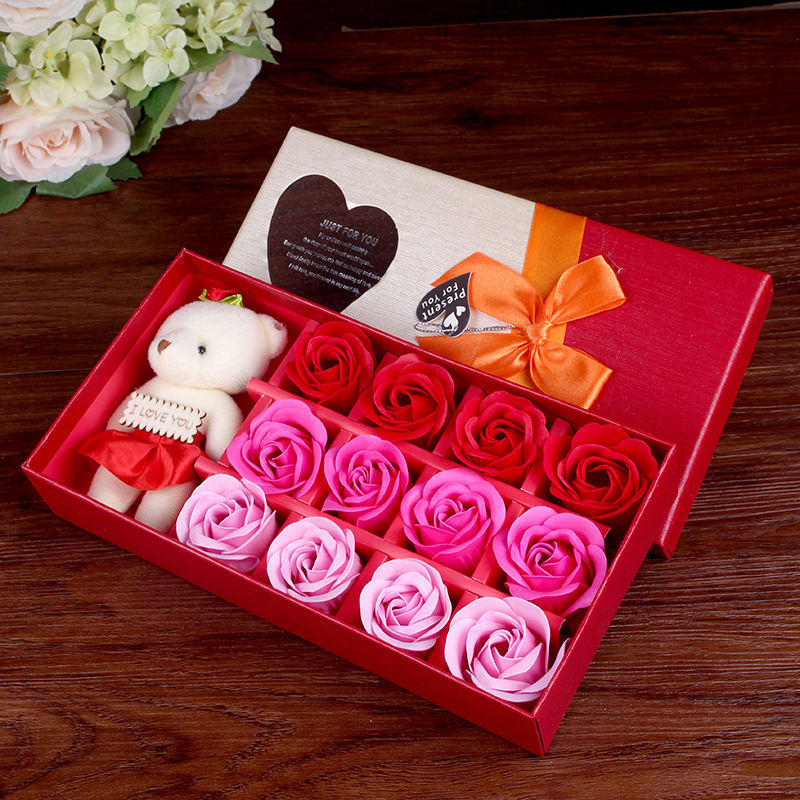 Soap Rose Gift Box Creativity Teacher's Festival Gift Shop Celebrating Small Gifts Send Bestie Girl Friends Birthday Gifts-Taobao