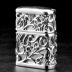 Zippo chính hãng nhẹ hơn bốn mặt rỗng hoa bạc nguyên bản chính hãng phiên bản giới hạn gió tùy chỉnh quà tặng nam - Bật lửa