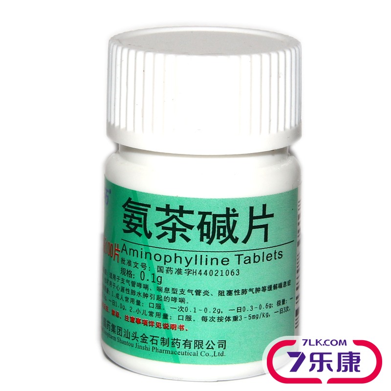 金石 氨茶碱片 0.1g*100片/瓶