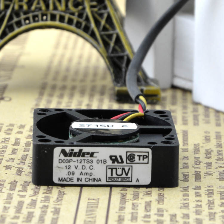 Nidec 3510 3 5CM 12V Fan Player Router North Bridge Fan d03p-12ts3 01b