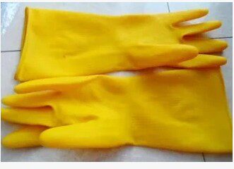 Thickened natural latex protective industrial gloves beef tendon acid and alkali resistant laundry and dishwashing promotion