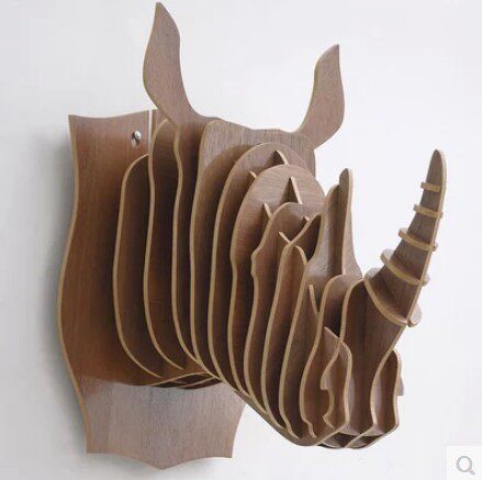 otherrhino log hanging wall decoration wall decoration wall hanging pastoral Nordic creative home wall decoration