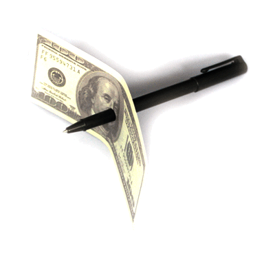 Double head wearing notes pen plastic penetrate children's near-view street performance live interactive stage performance Magic props