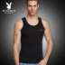 Playboy nam vest mùa hè thanh niên breathable bông mỏng quần thể thao dưới rào cản thủy triều áo ba lỗ nam tập gym Áo vest cotton