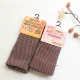 Nhật Bản đôi xà cạp đan vớ lụa cotton đồng bằng màu rắn vớ vớ điều hòa