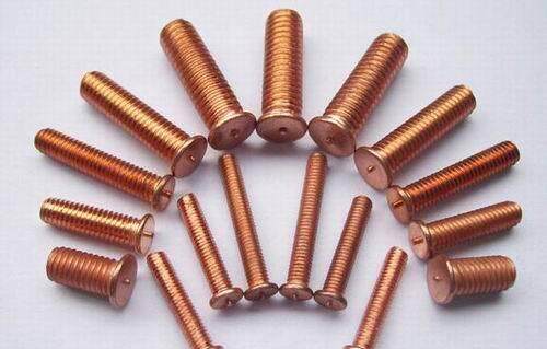 ISO13918 Copper Plated Welding Screws M3M4 Spot Welding Screws GB902 Screw Planting Welding Nails Welding Nails Butt Welding Studs