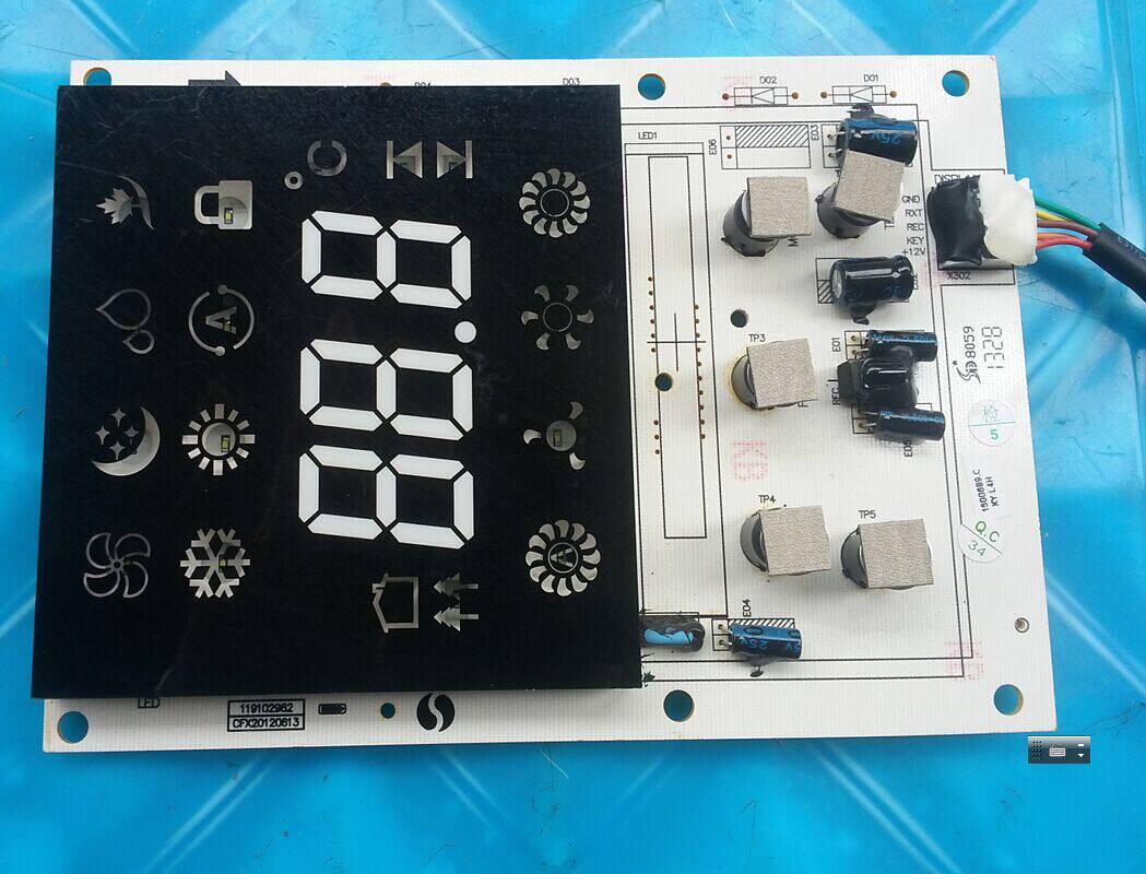 Midea original disassembled air conditioning display panel 119102962 CFX20120613 1500689 C
