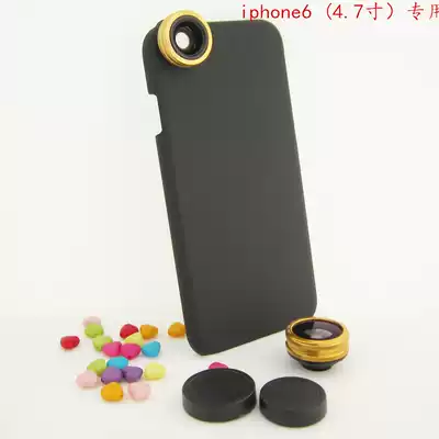 iphone6 4 7 inch special wide angle macro fisheye effect lens 3 in 1 with Shell mobile phone lens