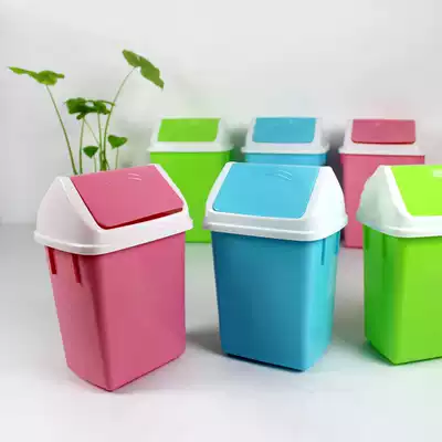 RUIYI large rocking lid trash can fashionable home bedroom living room powder trash can cartoon trash can